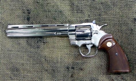 Colt Python, 357 Mag. 8 inch barrel, Nickel for sale