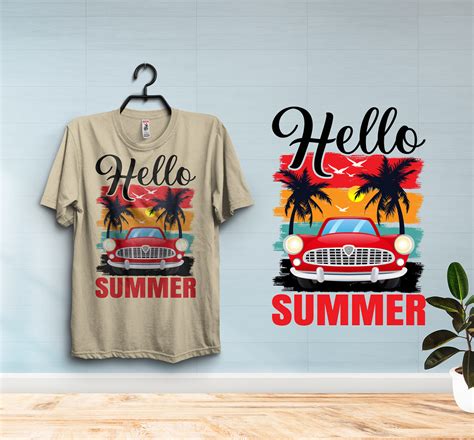 Summer t-shirt design on Behance