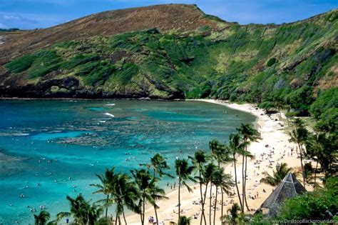 Hanauma Bay Oahu Hawaiian Islands Desktop Background