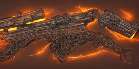 a magic shotgun made out of wood, glowing in power, | Stable Diffusion ...