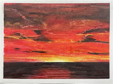 Sunset : r/Oilpastel