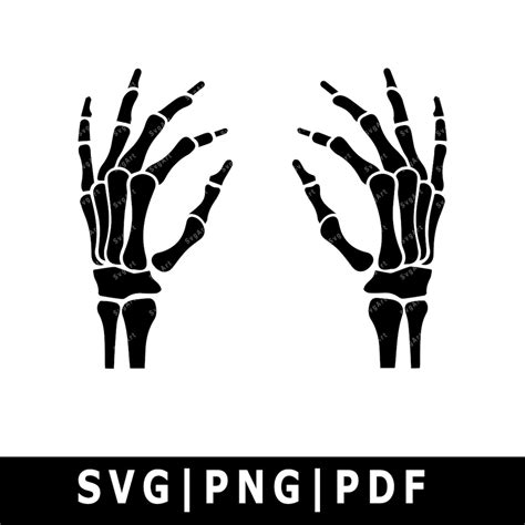 Skeleton Hands SVG PNG PDF Cricut Silhouette Cricut svg | Etsy