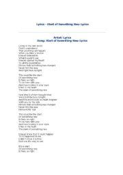 High School Musical 1 Songs Lyrics