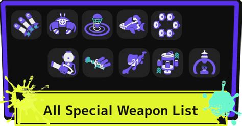 Splatoon 3 | All Special Weapons List - GameWith