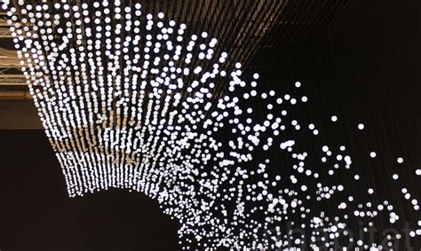 View this mesmerizing LED art installation from a distance to reveal its delightful surprise ...