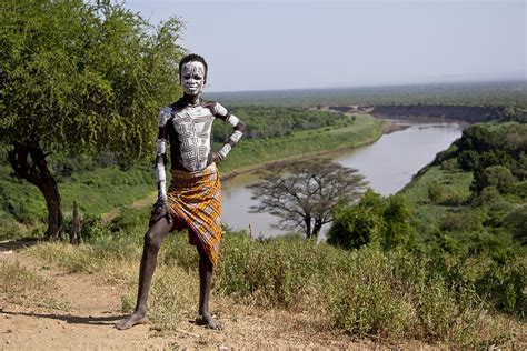 Ethiopia-South Boy of The River Painting by Robert SORENSEN - Fine Art ...