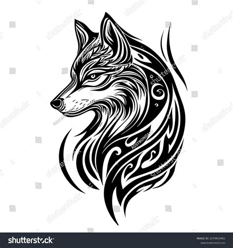 Capture Untamed Spirit Wolf This Striking Stock Vector (Royalty Free ...