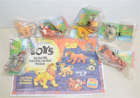 Vintage DISNEY LION KING Burger King Kids Meal Toys Lot Sealed Fast ...