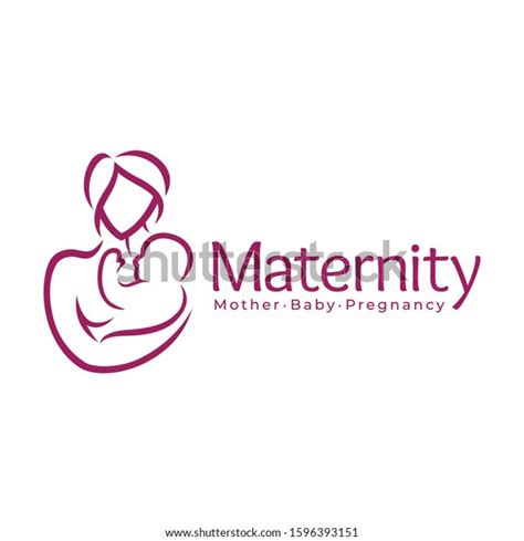 Maternity Logo Design Template Pregnancy Mother Stock Vector (Royalty Free) 1596393151