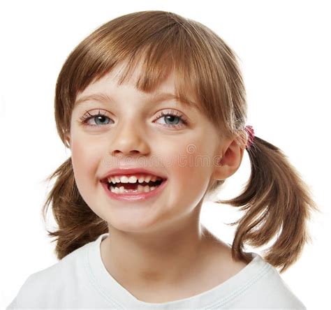 Happy Little Girl With Missing Teeth Stock Photo - Image of child, happiness: 27553912