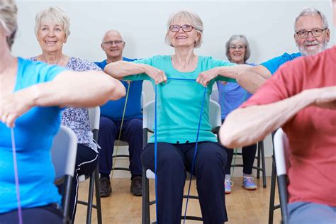 Chair aerobic exercises for senior citizens | Asbury Village Godfrey, IL