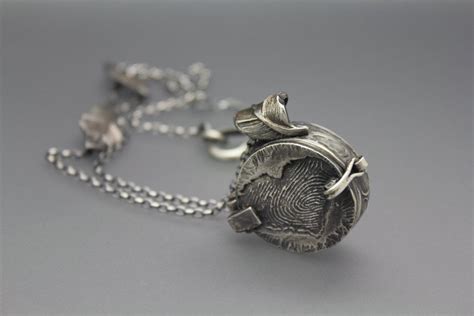 Handmade Custom Cremation Locket Necklace In Silver | Sterling silver locket necklace, Jewelry ...