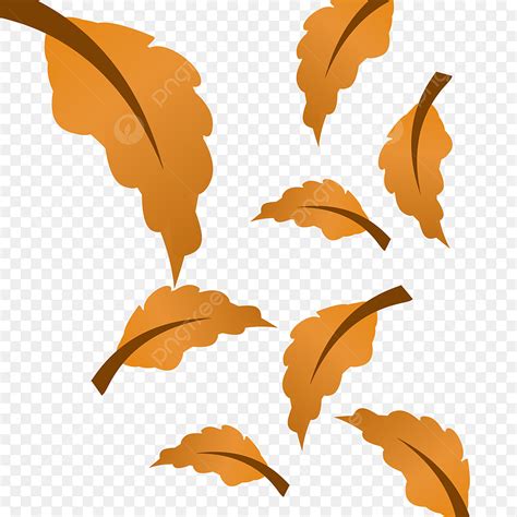 Fallen Leaves Vector Art PNG, Autumn Fallen Leaves Art Vector Design ...