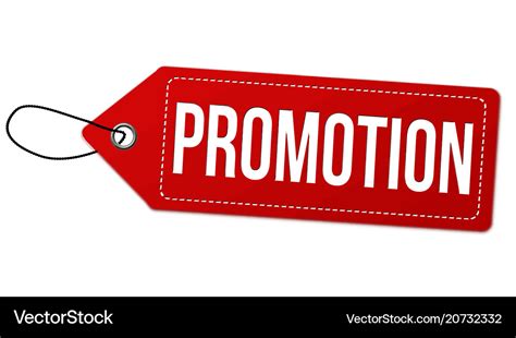 Promotion label or price tag Royalty Free Vector Image