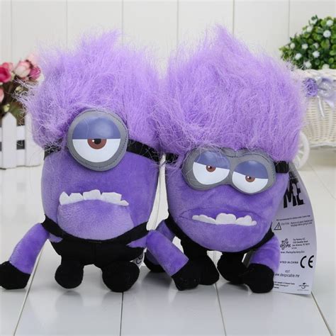 2020 8inch20cm Despicable ME 2 Minions Purple Evil Plush Doll Toy From ...