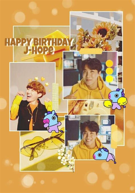 HOBI BIRTHDAY WALLPAPER | Bts jhope birthday, J hope birthday, Birthday ...