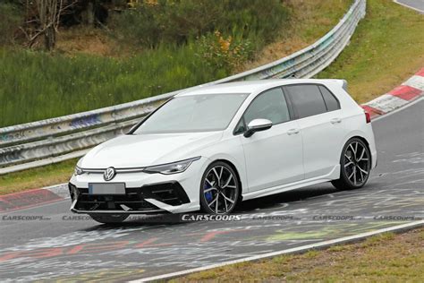 2025 VW Golf R Ditches Disguise, Shows All On The Nurburgring | Carscoops