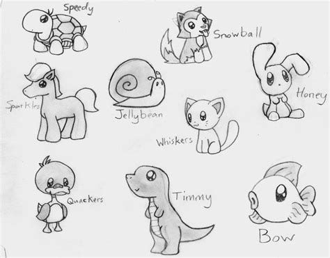 Anime Animal Drawings Easy | Cute Animals by CrimsonAngelofShadow ...