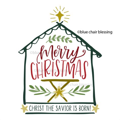 Christian Christmas hand lettered vector clip art and graphics.