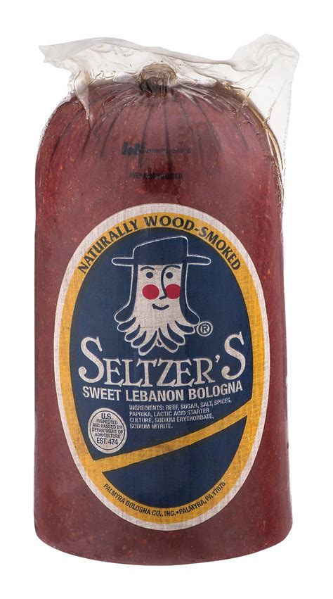 Seltzer's Lebanon Bologna, Sealed Pack, Serving Size 2 Slices (48g), 8g ...