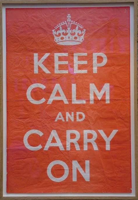 File:Keep Calm And Carry On - Original poster - Barter Books - 17-Oct-2011.jpg - Wikipedia, the ...