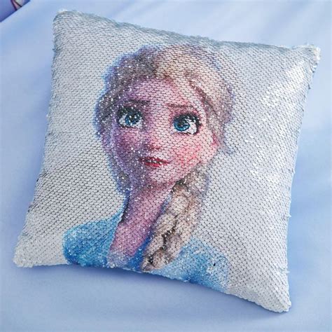 Frozen 2 Anna and Elsa Alternating Image Sequin Cushion | Sequin cushion, Baby musical toys ...