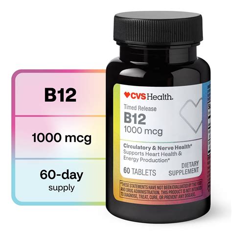 CVS Health Vitamin B12 Tablets , 60 CT