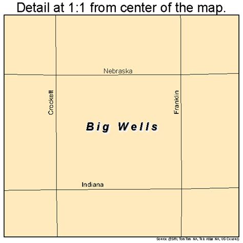 Big Wells Texas Street Map 4808260