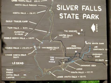 Silver Falls State Park, Oregon map - Google Search | Silver falls ...