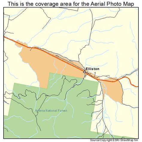 Aerial Photography Map of Elliston, MT Montana