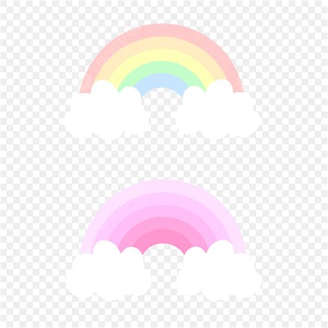 Pastel Rainbow Clipart Hd PNG, Hand Drawn Pastel And Pink Rainbows 300 ...