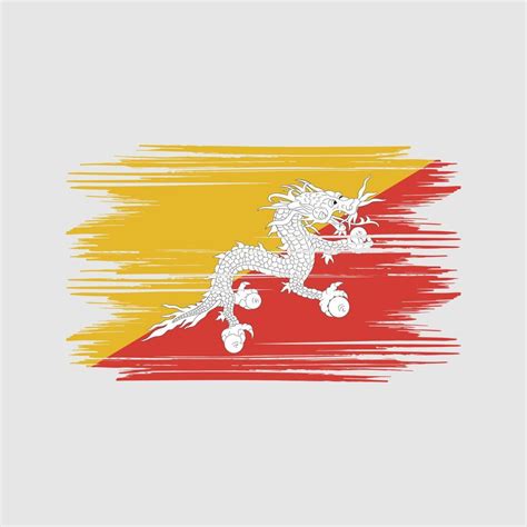 Bhutan flag Design Free Vector 11383410 Vector Art at Vecteezy