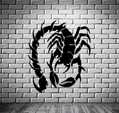 Wall Vinyl Art Sticker Scorpion Venom Desert Predator Decor Unique Gif ...