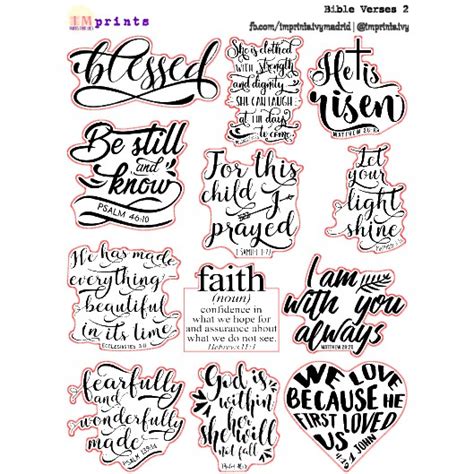 Planner Stickers - Bible Verses 2 | Shopee Philippines