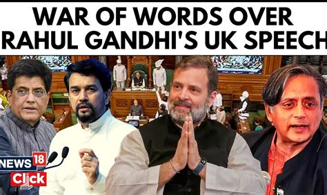 Rahul Gandhi London Speech | BJP Launches Fierce Attack On Rahul Gandhi ...