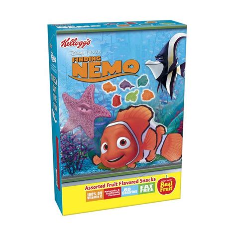 a box with an image of nemo on the front and two fish in the back