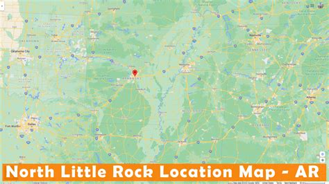 North Little Rock Arkansas Map - United States