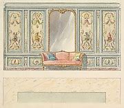 Mewès and Davis | Two Period-style Designs for a Console Table (Louis XVI) | The Met