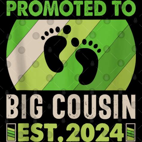 Funny Promoted To Big Cousin 2024 Leveling Up To Cousin 2024 Bibs sold by GroupMatchingPoD | SKU ...