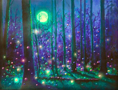 Fairy Forest Magical Energy Painting - Giclee Print | Magical paintings ...