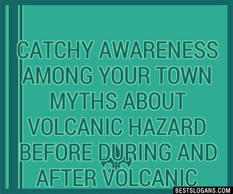 100+ Catchy Awareness Among Your Town Myths About Volcanic Hazard Before During And After ...