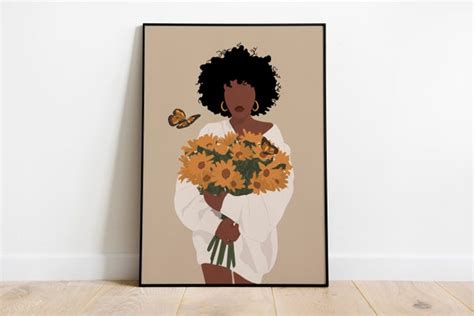 Black art Black woman art African American Art Black Girl | Etsy