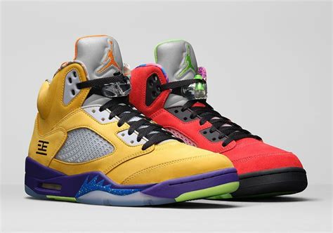 2020 Air Jordan 5 Retro SE "What The' - Red/Yellow - Sz 5 - CZ5725 700 ...