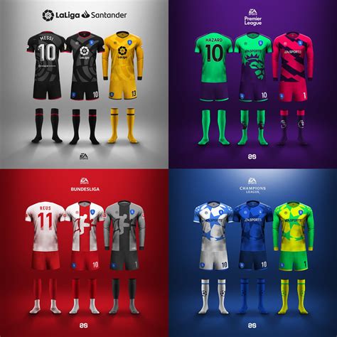 Stunning Champions League, Bundesliga, La Liga & Premier League FIFA 19 Kits Revealed - Footy ...