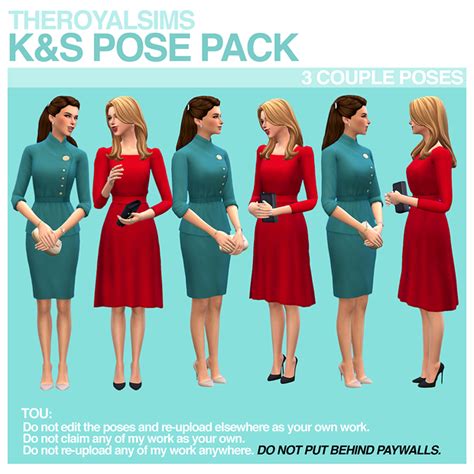 THEROYALSIMS K&S POSE PACK | The Royal Sims on Patreon | Royal clothes, Royal outfits, Sims