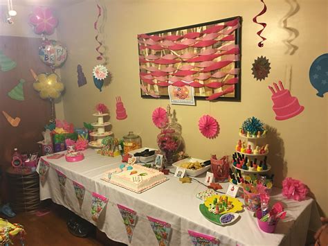 Shopkins party supplies from Walmart. Balloons from Dollar Tree. | Dollar tree party decorations ...