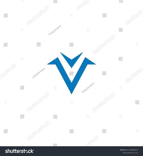 V Blue Logo Design Ai Stock Illustration 2249289711 | Shutterstock