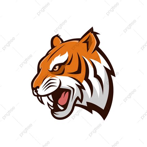 Tiger Mascot Clipart Transparent PNG Hd, Tiger Head Mascot Logo Vector ...