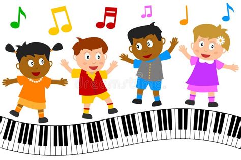 Cartoon Kids Music Keyboard/eps Stock Vector - Illustration of ...