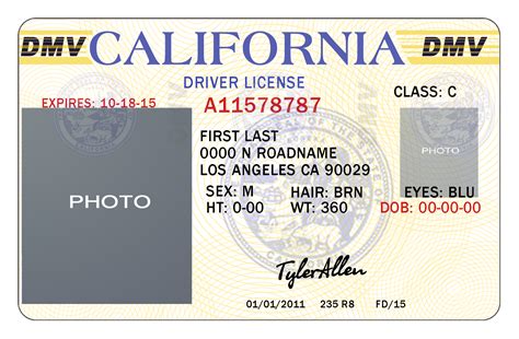 California Drivers License by TylerAllen86 on DeviantArt